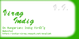 virag indig business card